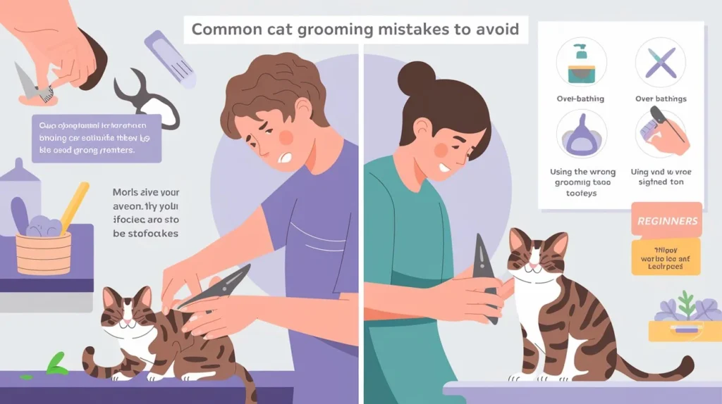 "Common Cat Grooming Mistakes to Avoid: A Step-by-Step Cat Grooming Guide for Beginners